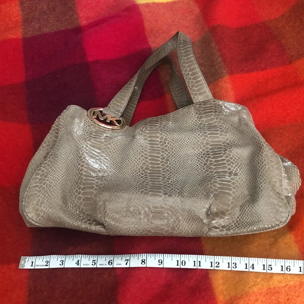 Michael Kors Snakeskin Handbag - Picture 8 of 9